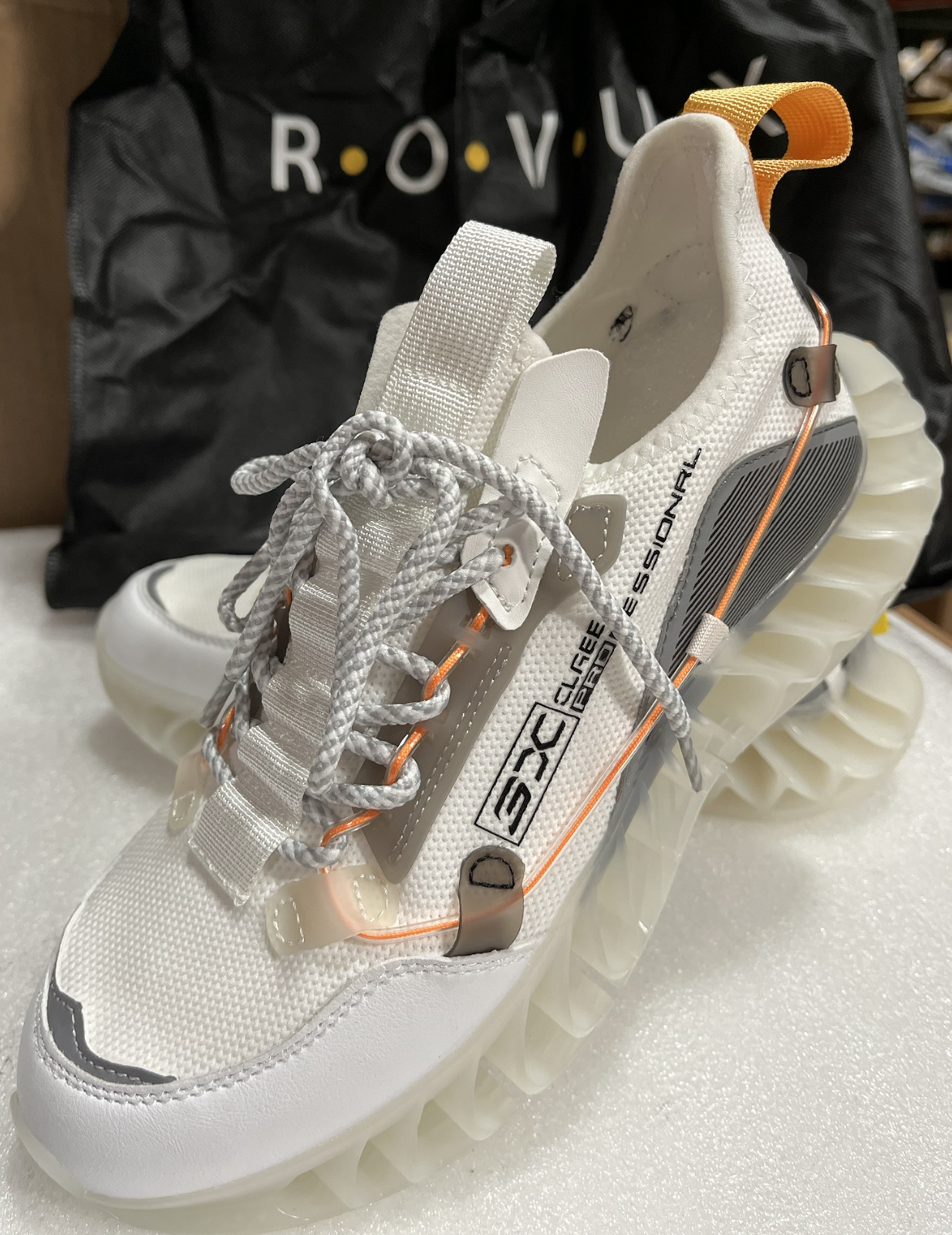 Rovux Footwear Size 7.5 Us Men’s White/orange Color Scheme WT40