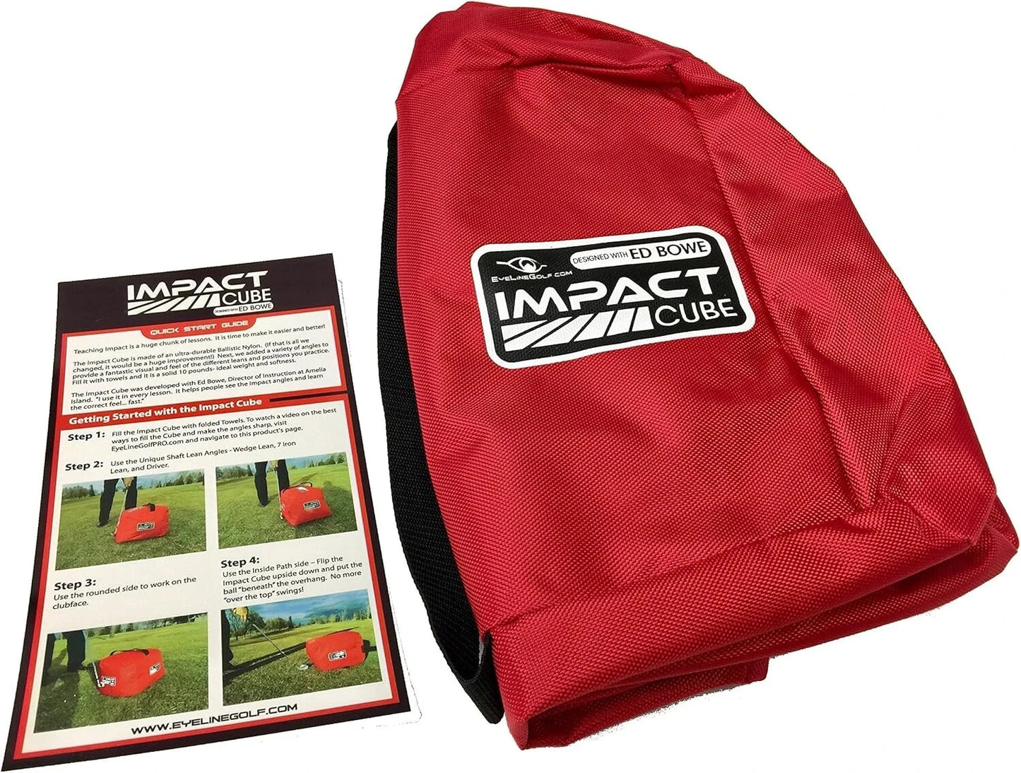 Golf Training Aid – Ultra-Durable, Multi-Angled red Black