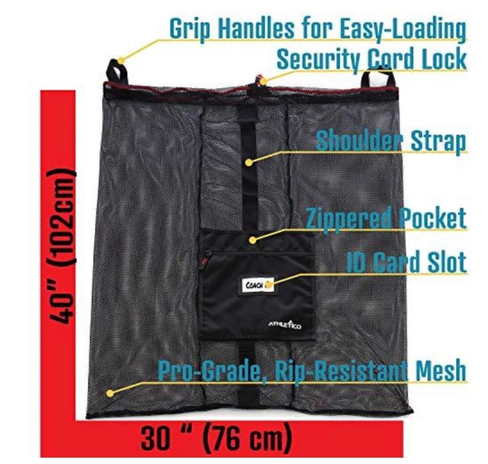 ATHLETICO EXTRA LARGE MESH BALL BAG