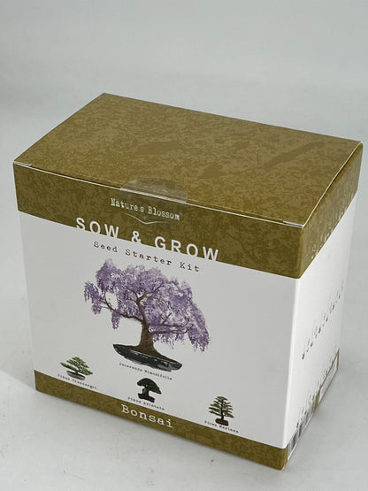 Nature's Blossom Bonsai Garden Seed Starter Kit - 4 Types of Bonsai READ DESC