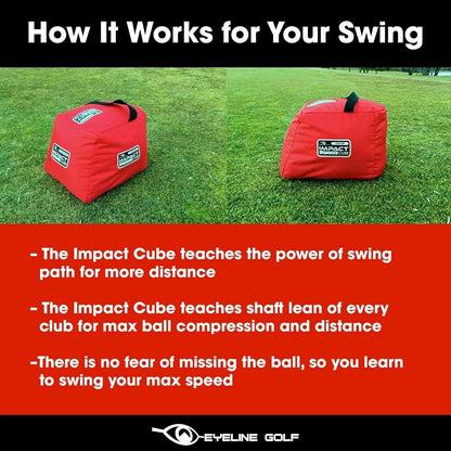 Golf Training Aid – Ultra-Durable, Multi-Angled red Black