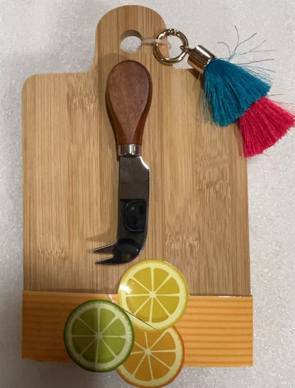 Bamboo Curting Board Gif.eyring, Hook shaped Knile