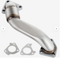 Header Bolt On Passenger Side up-Pipe with Gaskets Fits for 2001-2016 GM 6.6L