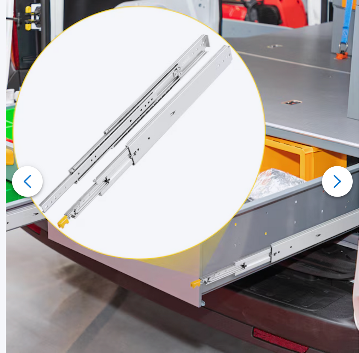 Mount Stainless steel Drawer Slide 500-lb Load Capacity 2 -Pieces