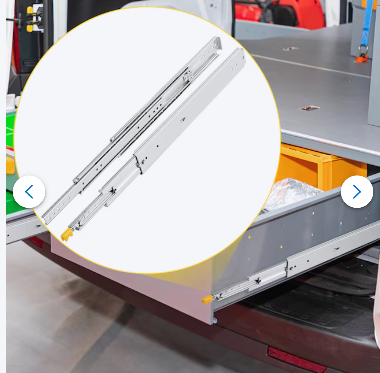 Mount Stainless steel Drawer Slide 500-lb Load Capacity 2 -Pieces