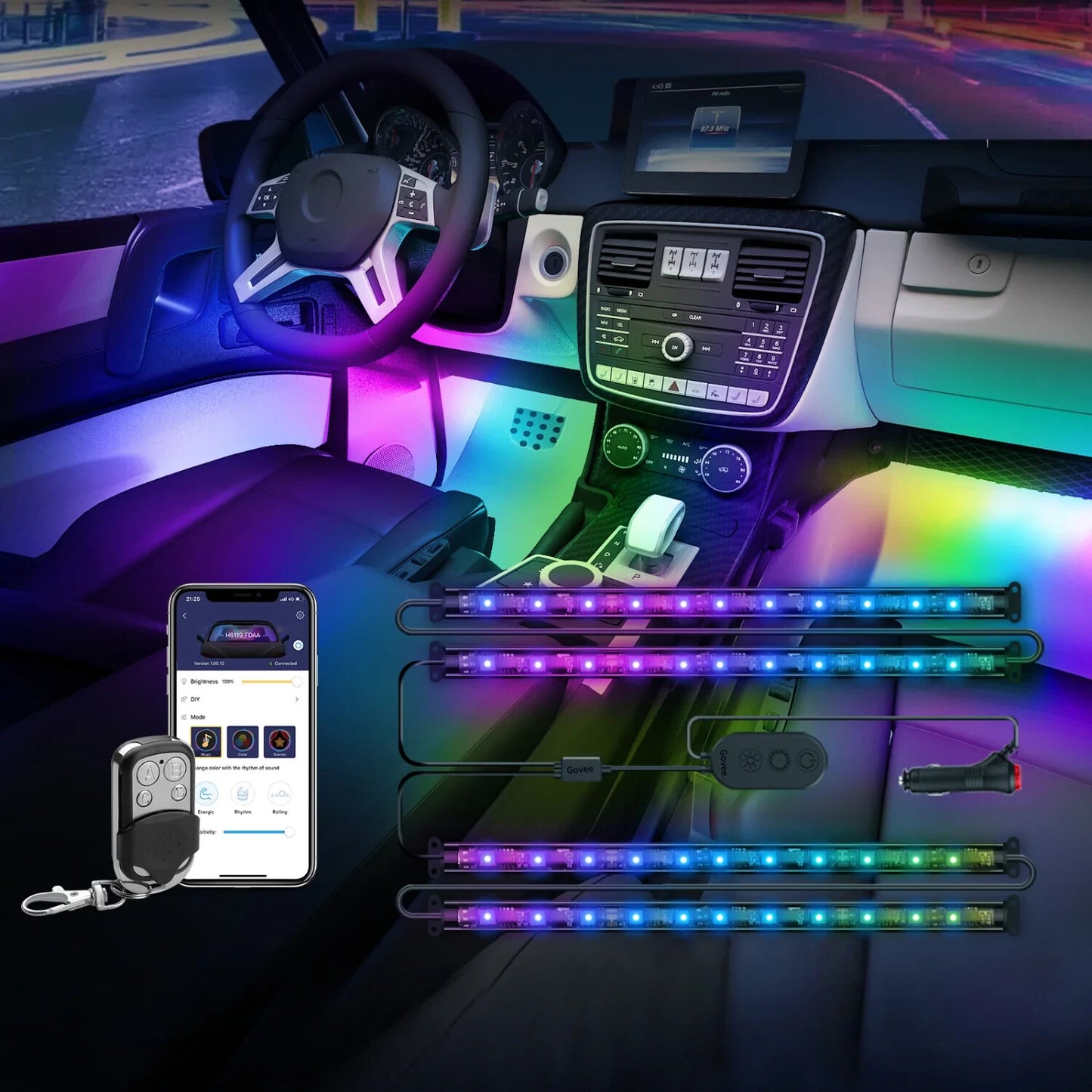Govee RGBIC  Car LED STRIP  Lights