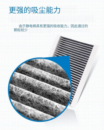 Cabin Air Filter – Compatible with PT2ACF03410U1, L9.8” x W7” x H1.4”,