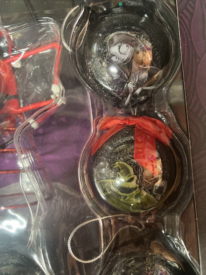 Disney Nightmare Before Christmas Ball Ornament Set Jack Skellington Tree Topper