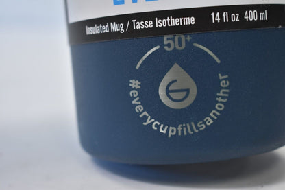 Grosche Everest Double Wall Insulated Travel Mug Navy Blue 14 oz 400mL.