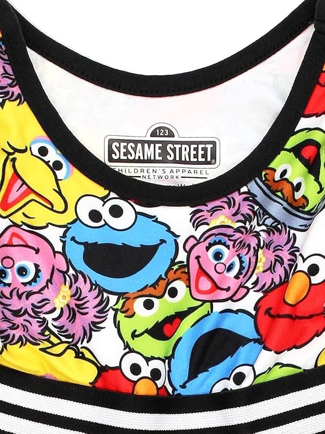 Sesame Street Girls Dress with Panties for Infant and Toddler – 18M
