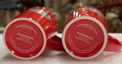 2pcs Starbucks Red Coffee