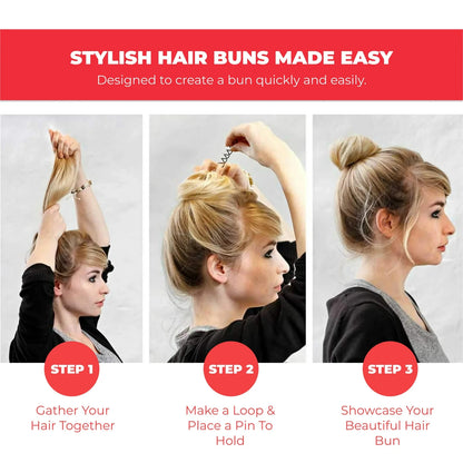 Spiral Bobby Pins Premium Black -10 packs total
