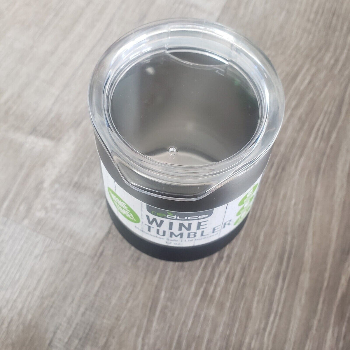 New Reduce 12 oz. Wine Thermal Cocktail Tumbler Stainless Shatterproof Lid
