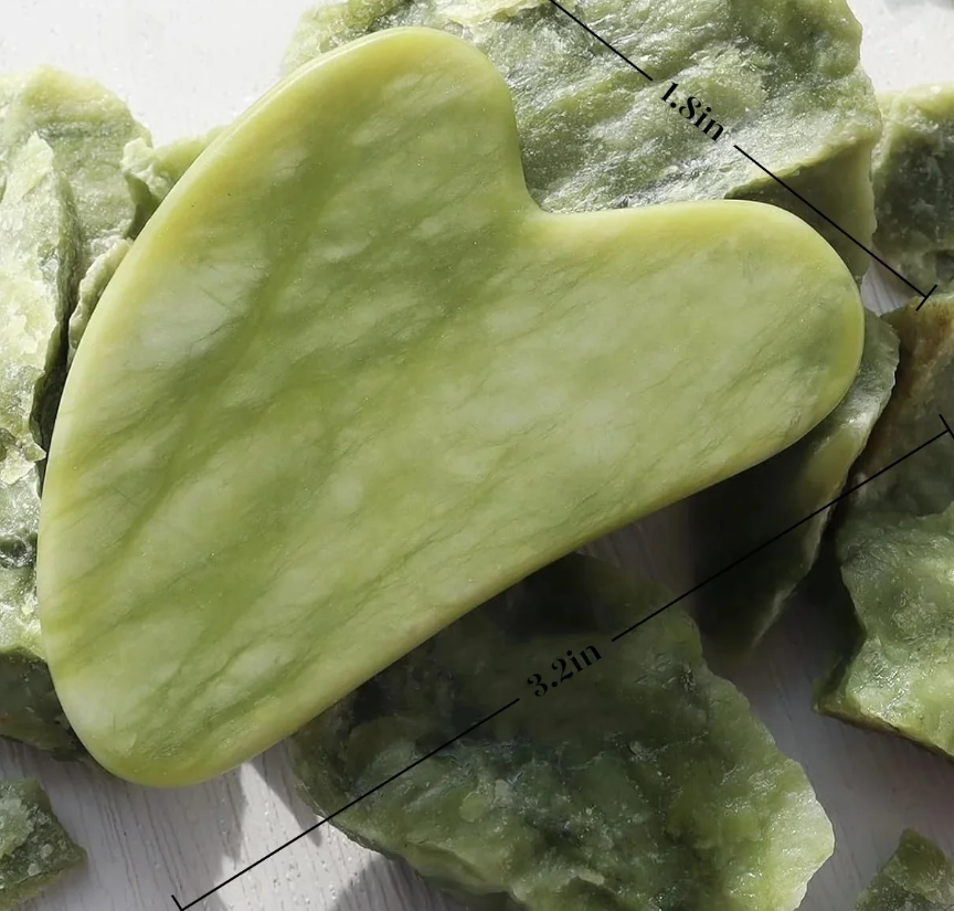 Jade Roller and Gua Sha Set - Guasha Tool for Face - Skin Care Gift Set