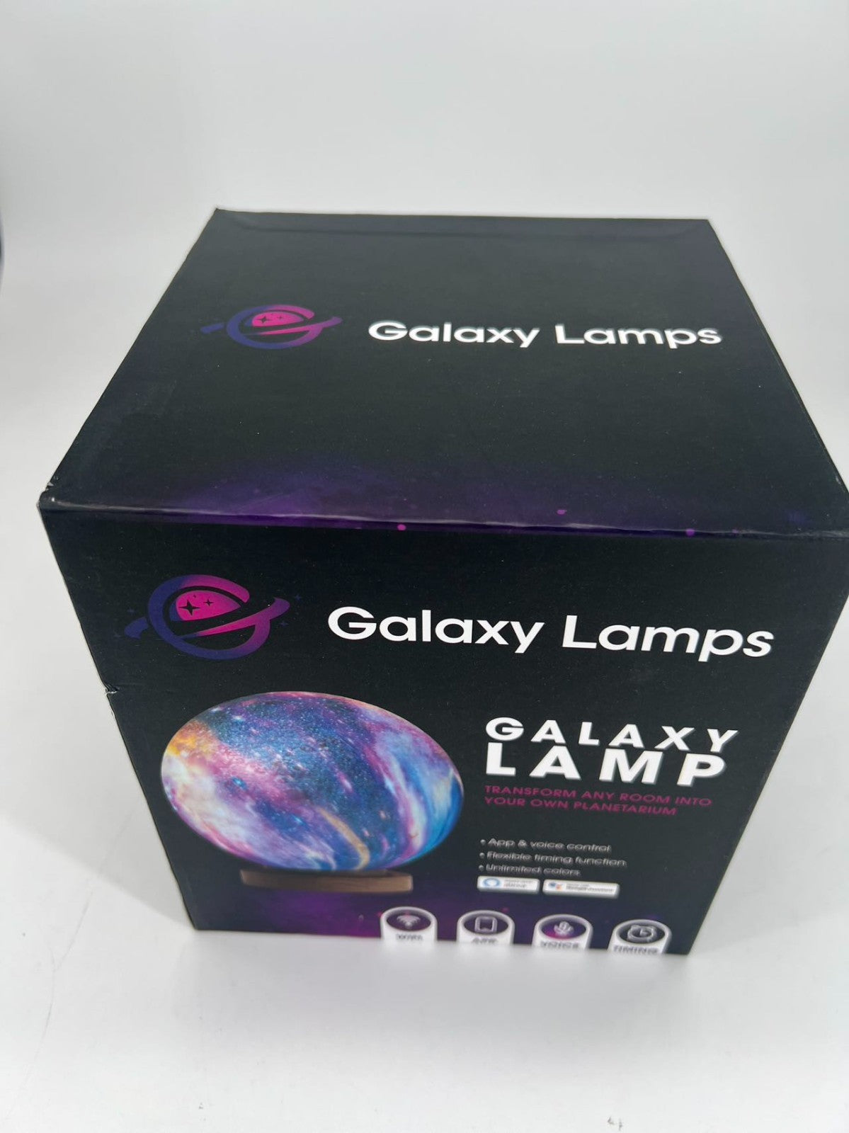 Moon Lamp Night Light Galaxy Lamp LED, Wood Stand, Remote