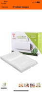 VestaEco Commercially Compostable Vacuum Seal Bags - Embossed - 8 x 10 Inches -