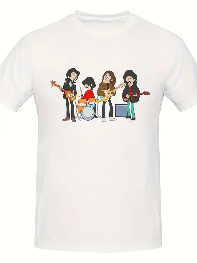 Custom Retro Graphic T-Shirt – Vintage-Style Pattern Print Tee