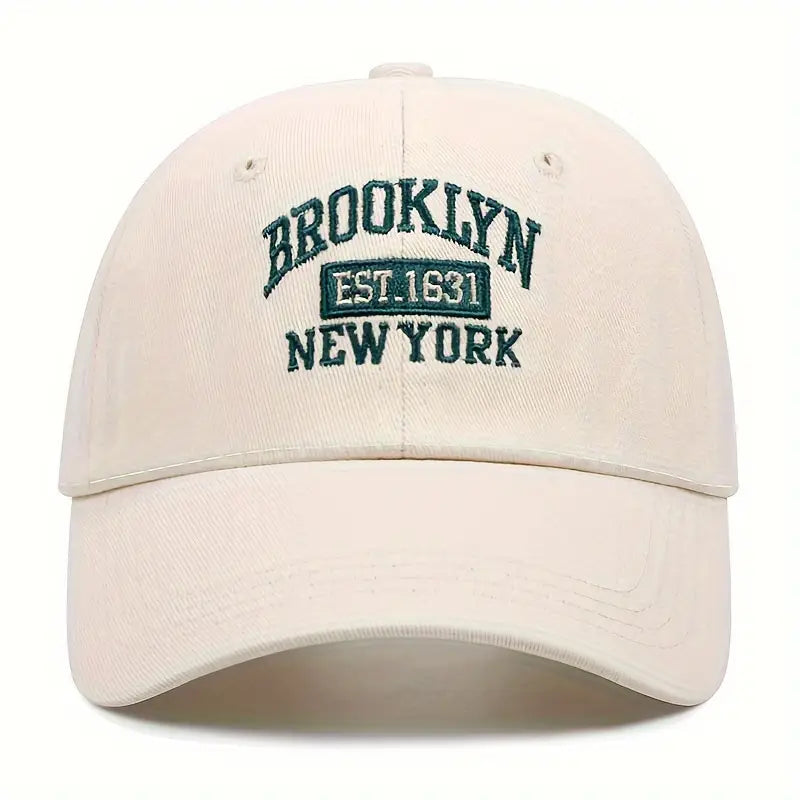 Custom Embroidered “Brooklyn 1631” Retro Baseball Cap – Lightweight Unisex Streetwear Hat